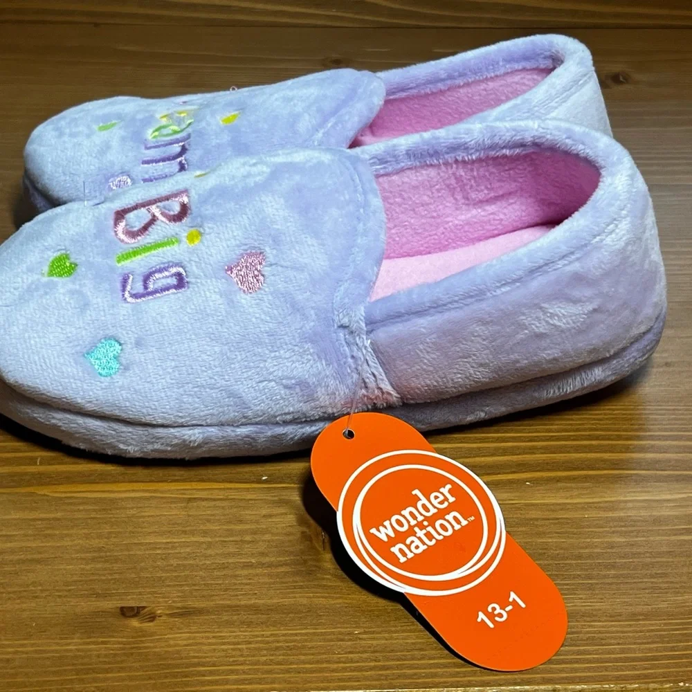 Dream Big Slippers Girls Size 13/1